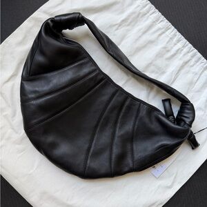 Lemaire Fortune Croissant Bag - Black
